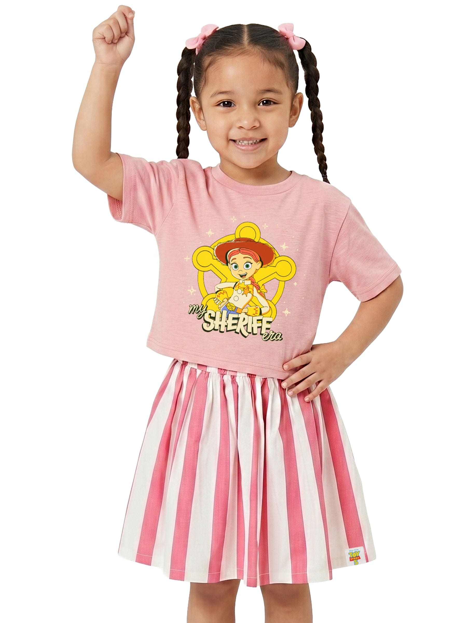 Character Pink Disney Toy Story T-Shirt And Skirt Set image 6