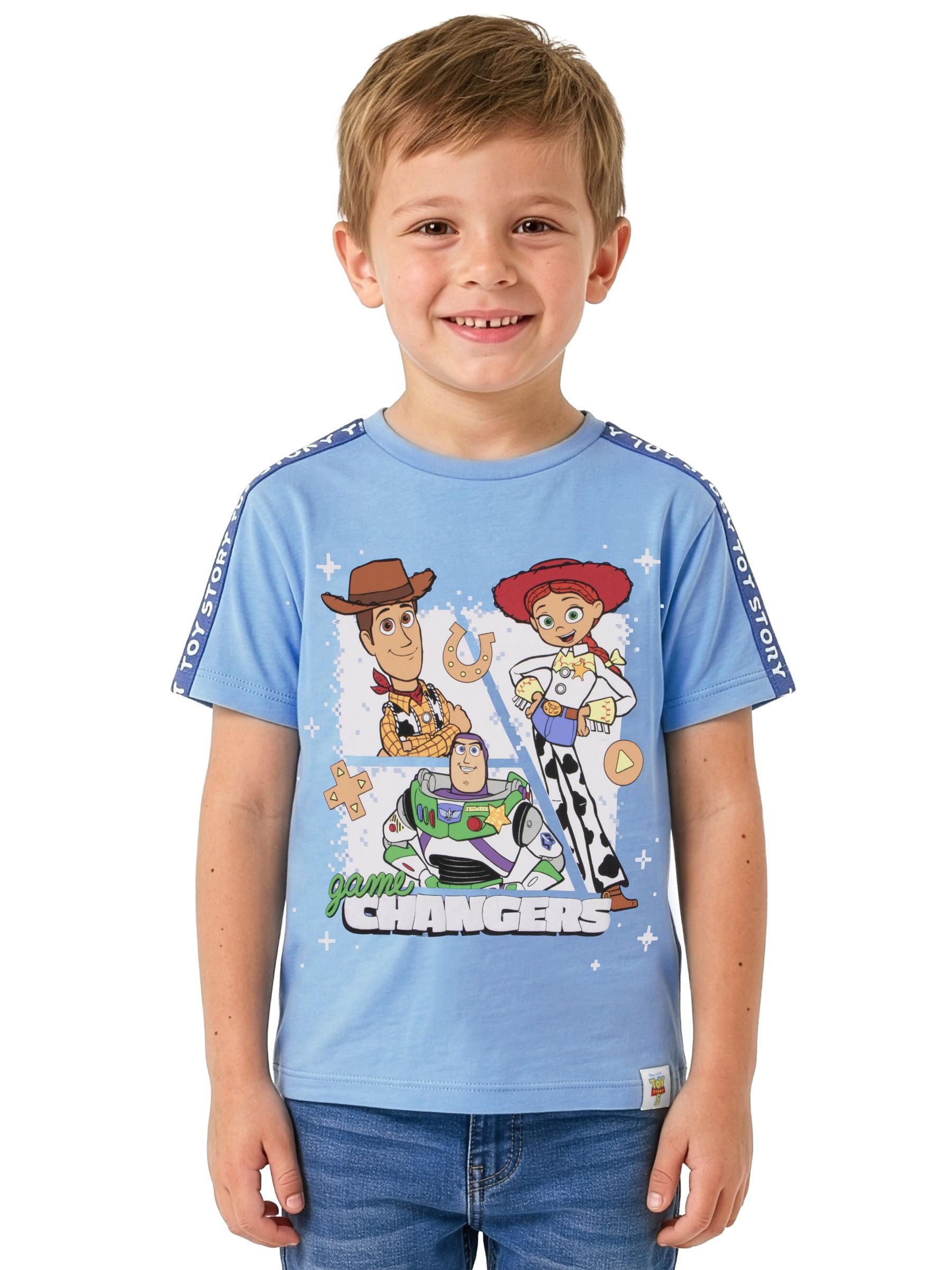 Character Blue Disney Toy Story T-Shirt Woody And Jessie image 1