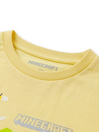 Character Yellow Minecraft Creeper Gaming T-Shirt image 8