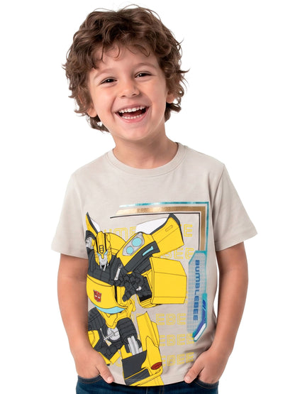 Dsiney Kidz - Character Grey Transformers Bumble Bee T-Shirt image 4