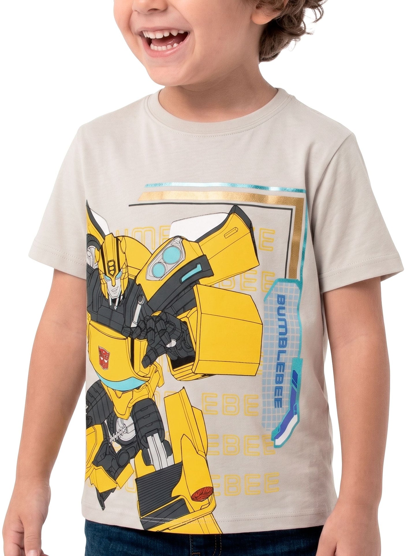 Dsiney Kidz - Character Grey Transformers Bumble Bee T-Shirt image 5