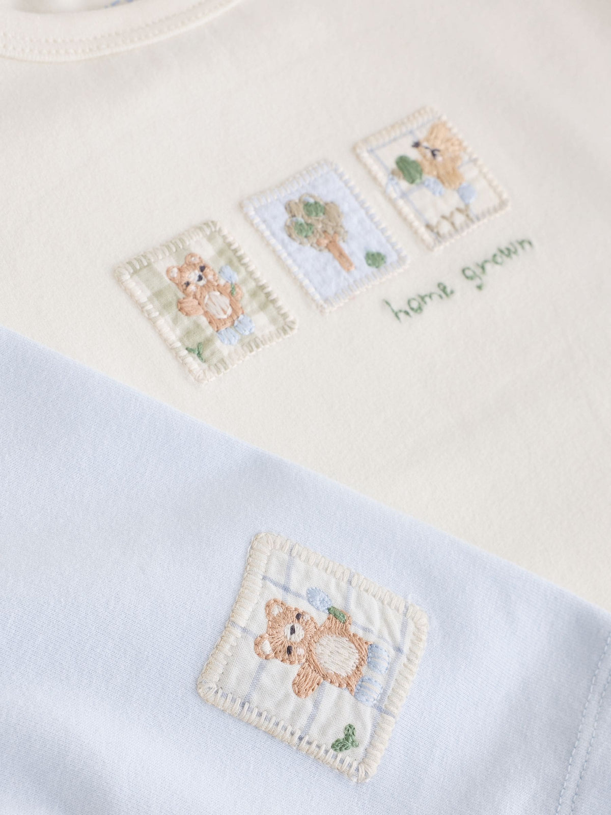 Blue/Cream Bertie Bear Top and Leggings 6 Piece Set (0mths-3yrs) - image 13