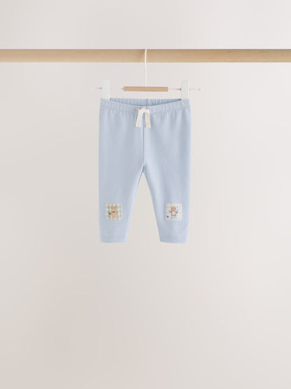 Blue/Cream Bertie Bear Top and Leggings 6 Piece Set (0mths-3yrs) - image 3
