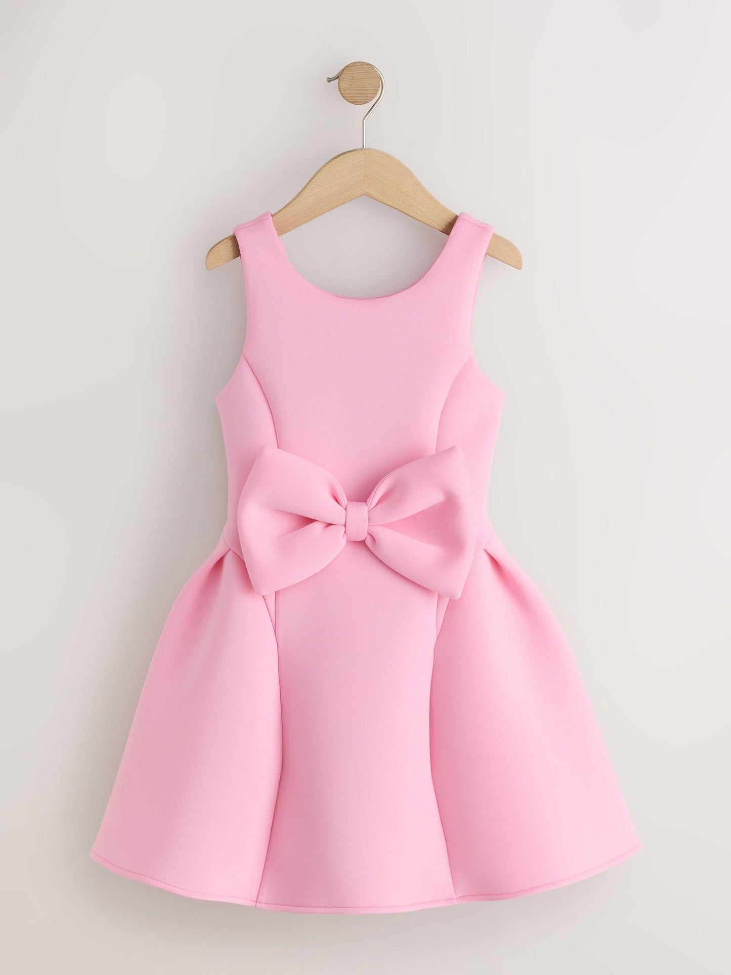 Dsiney Kidz - Pink Scuba Bow Occasion Dress (3-16yrs) image 1