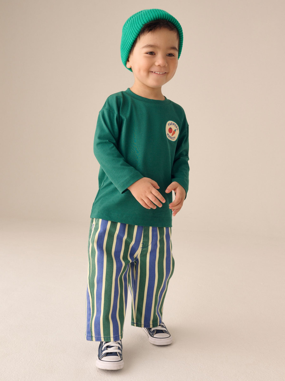 Teal Blue Long Sleeve Top and Trousers Set (3mths-7yrs) - image 2