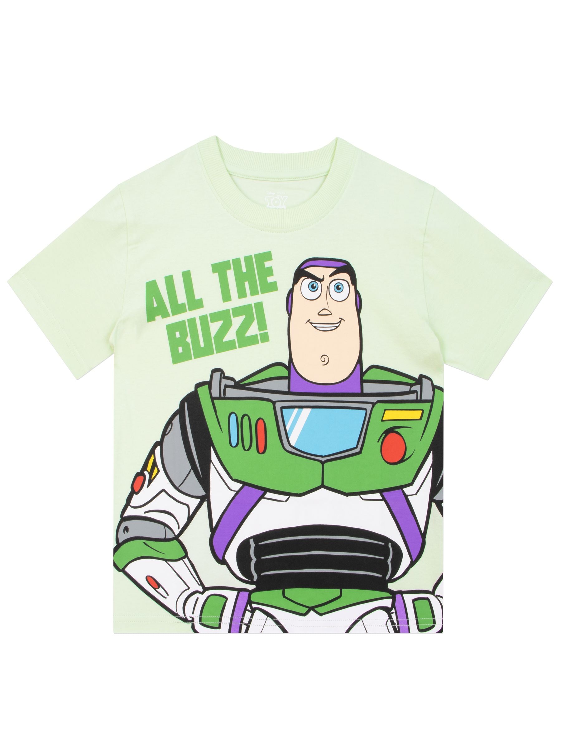 Character Blue Disney Toy Story Buzz Lightyear And Woody T-Shirts 3 Pack image 2