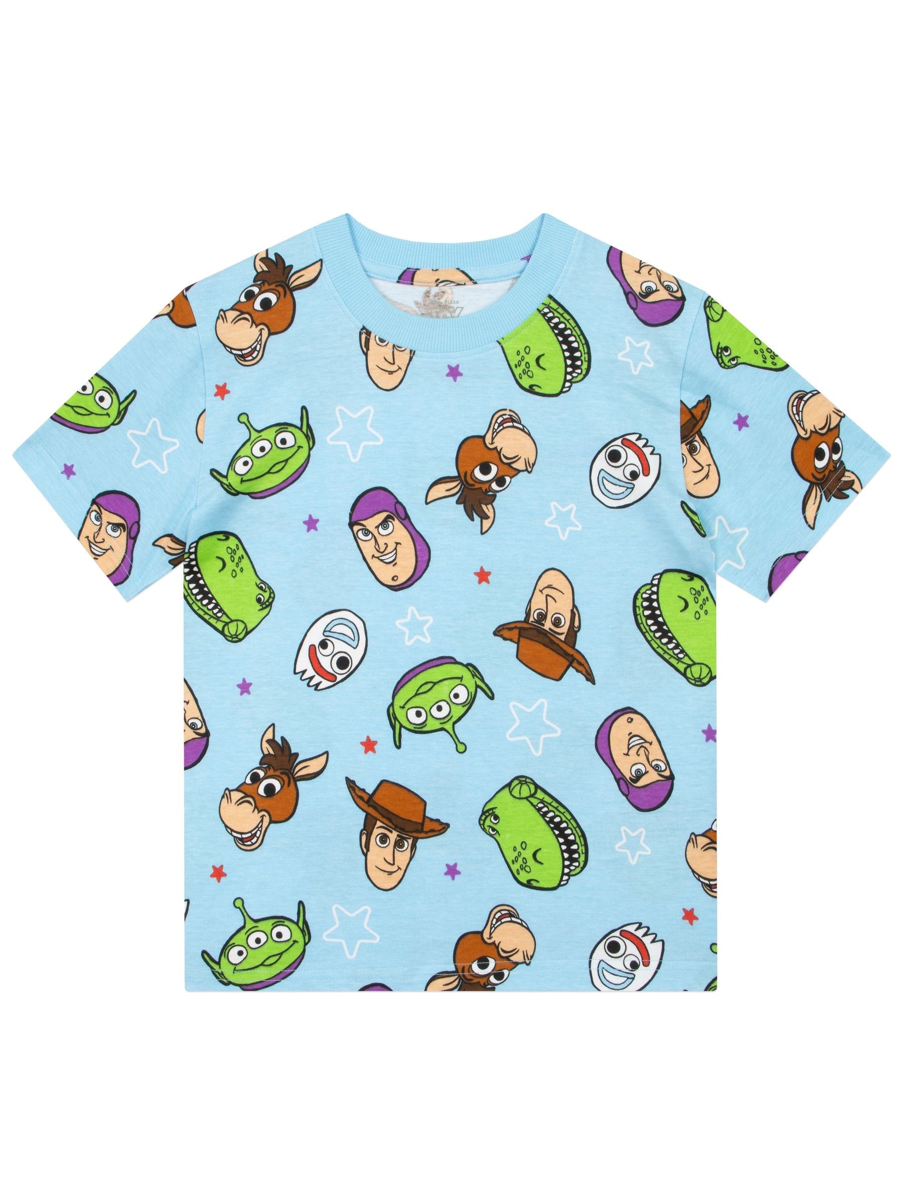 Character Blue Disney Toy Story Buzz Lightyear And Woody T-Shirts 3 Pack image 3