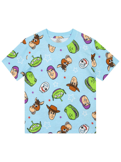 Character Blue Disney Toy Story Buzz Lightyear And Woody T-Shirts 3 Pack image 3