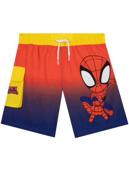 Character Red Marvel Spidey And His Amazing Friends Swimming Trunks image 1