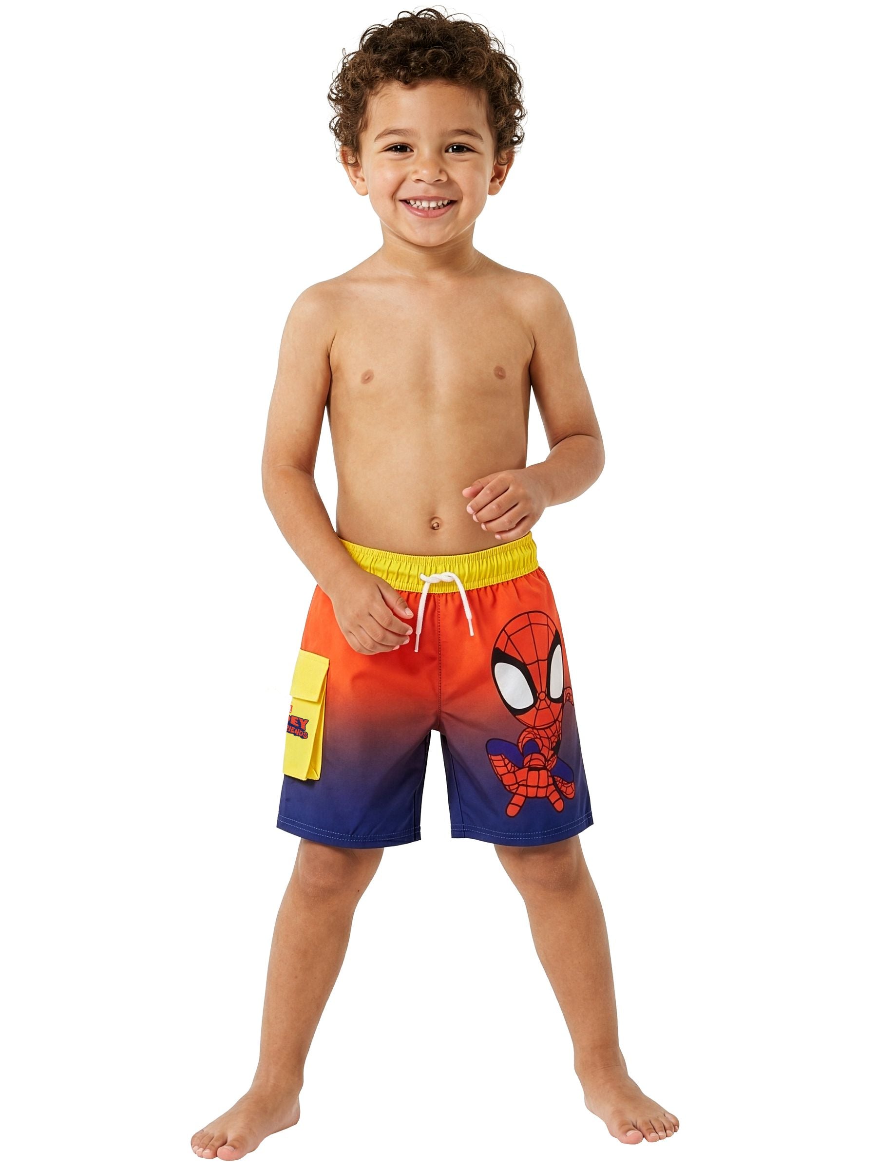 Character Red Marvel Spidey And His Amazing Friends Swimming Trunks image 2