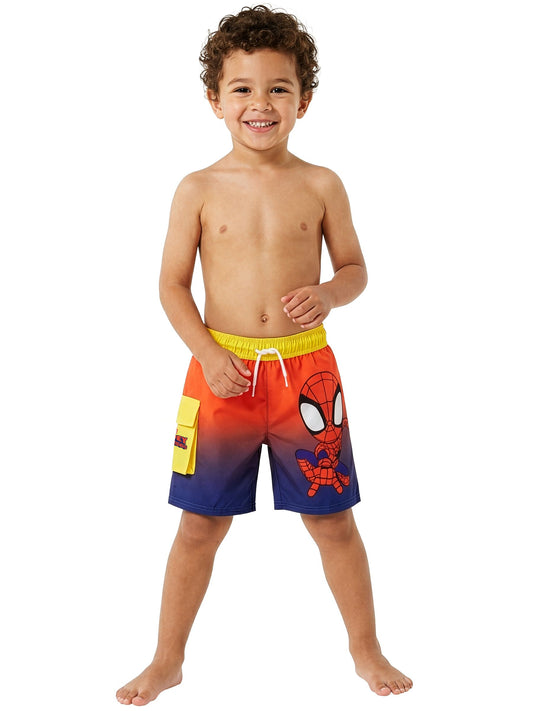 Character Red Marvel Spidey And His Amazing Friends Swimming Trunks image 2