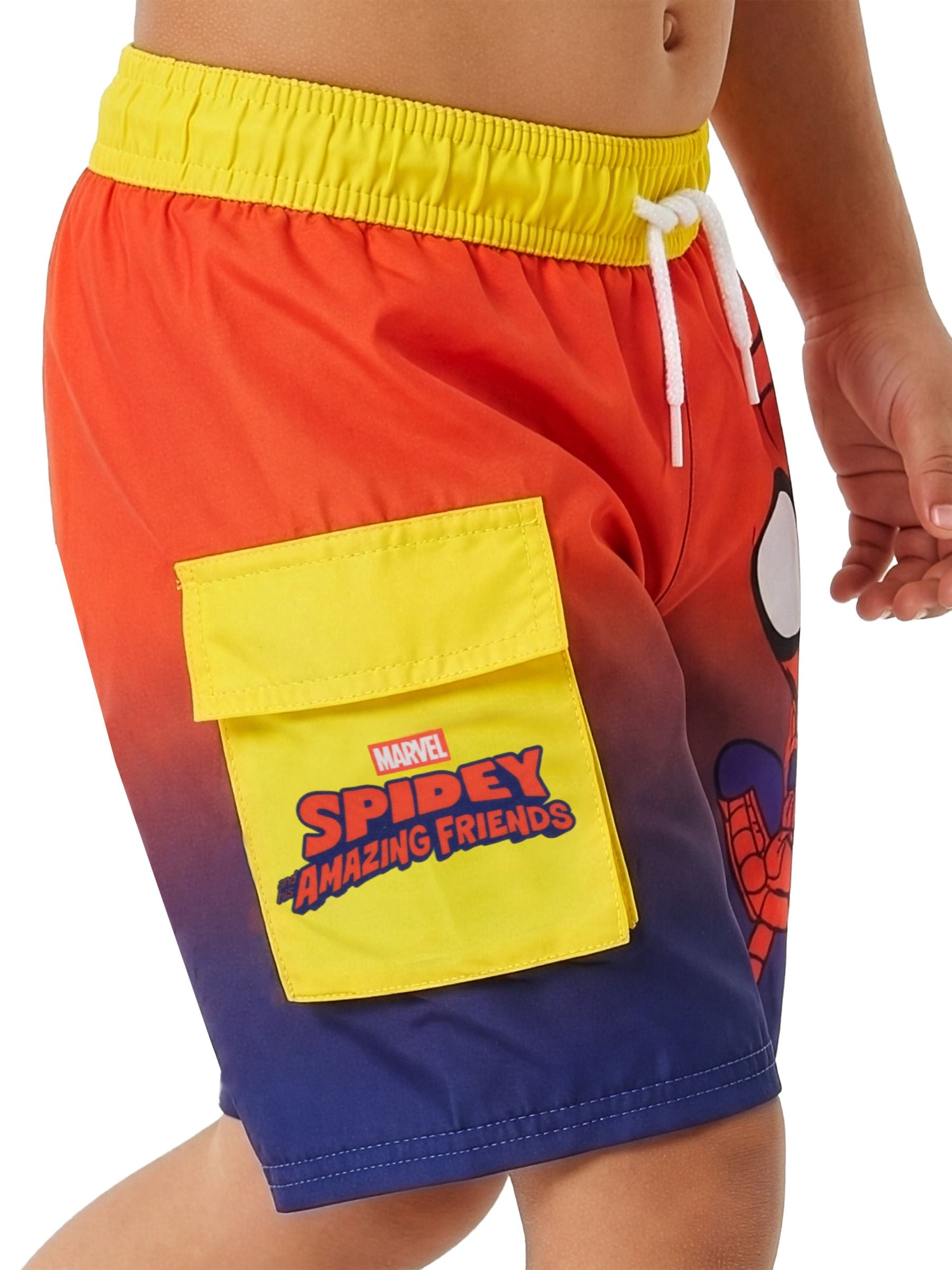 Character Red Marvel Spidey And His Amazing Friends Swimming Trunks image 6