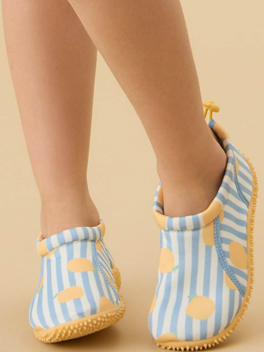 KIDLY by MORI Blue Quick Dry Swim Shoes With Grip Sole And Toggle Fastening image 1