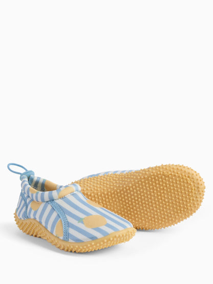 KIDLY by MORI Blue Quick Dry Swim Shoes With Grip Sole And Toggle Fastening image 4