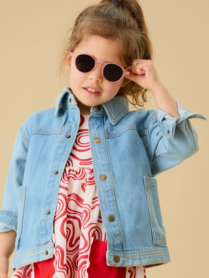 Dsiney Kidz - KIDLY by MORI Blue Soft Denim Shacket image 3