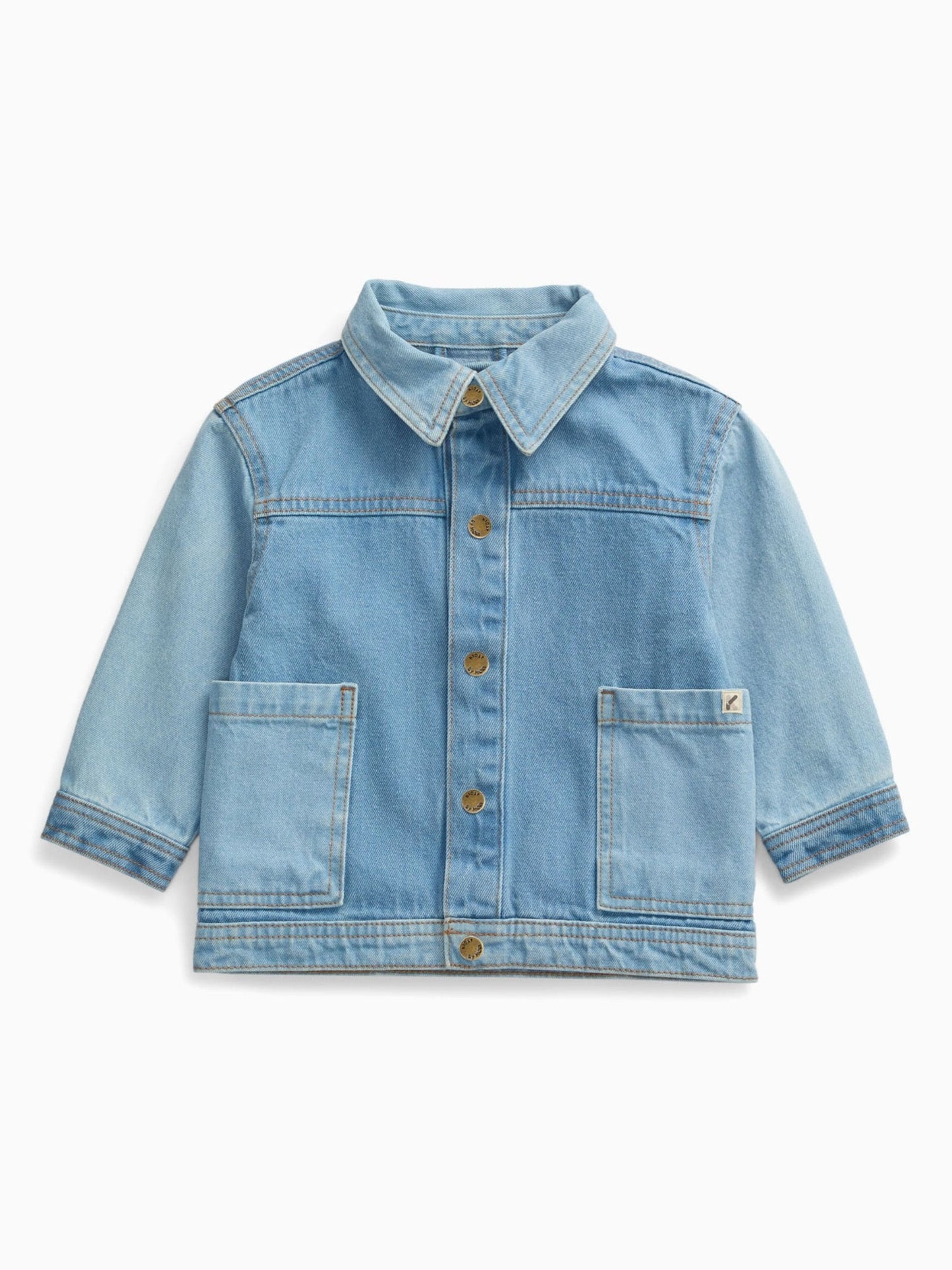 Dsiney Kidz - KIDLY by MORI Blue Soft Denim Shacket image 5
