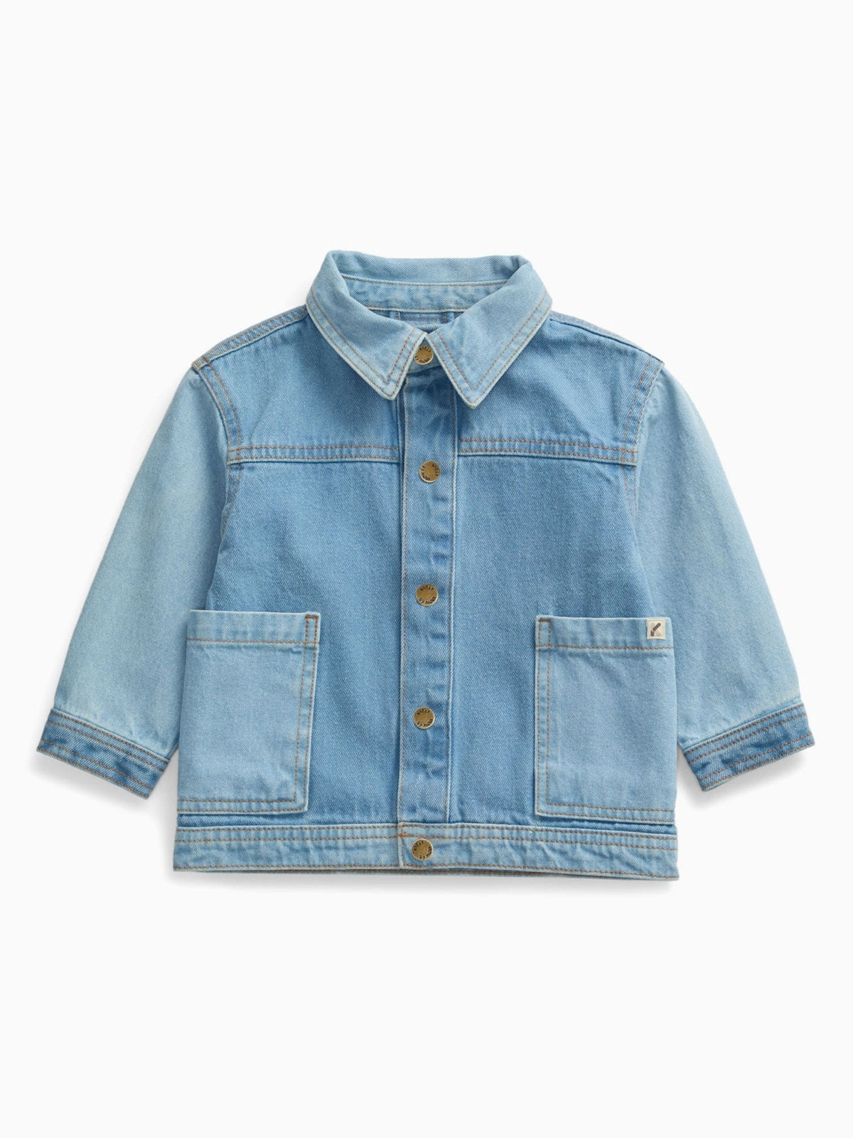 Dsiney Kidz - KIDLY by MORI Blue Soft Denim Shacket image 5
