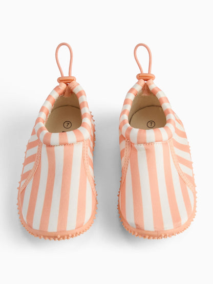 KIDLY by MORI Orange Quick Dry Swim Shoes With Grip Sole And Toggle Fastening image 5