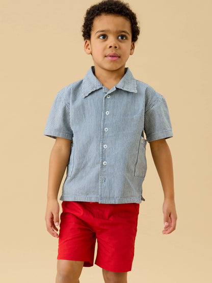 Dsiney Kidz - KIDLY by MORI Red Soft Cotton Shorts image 1
