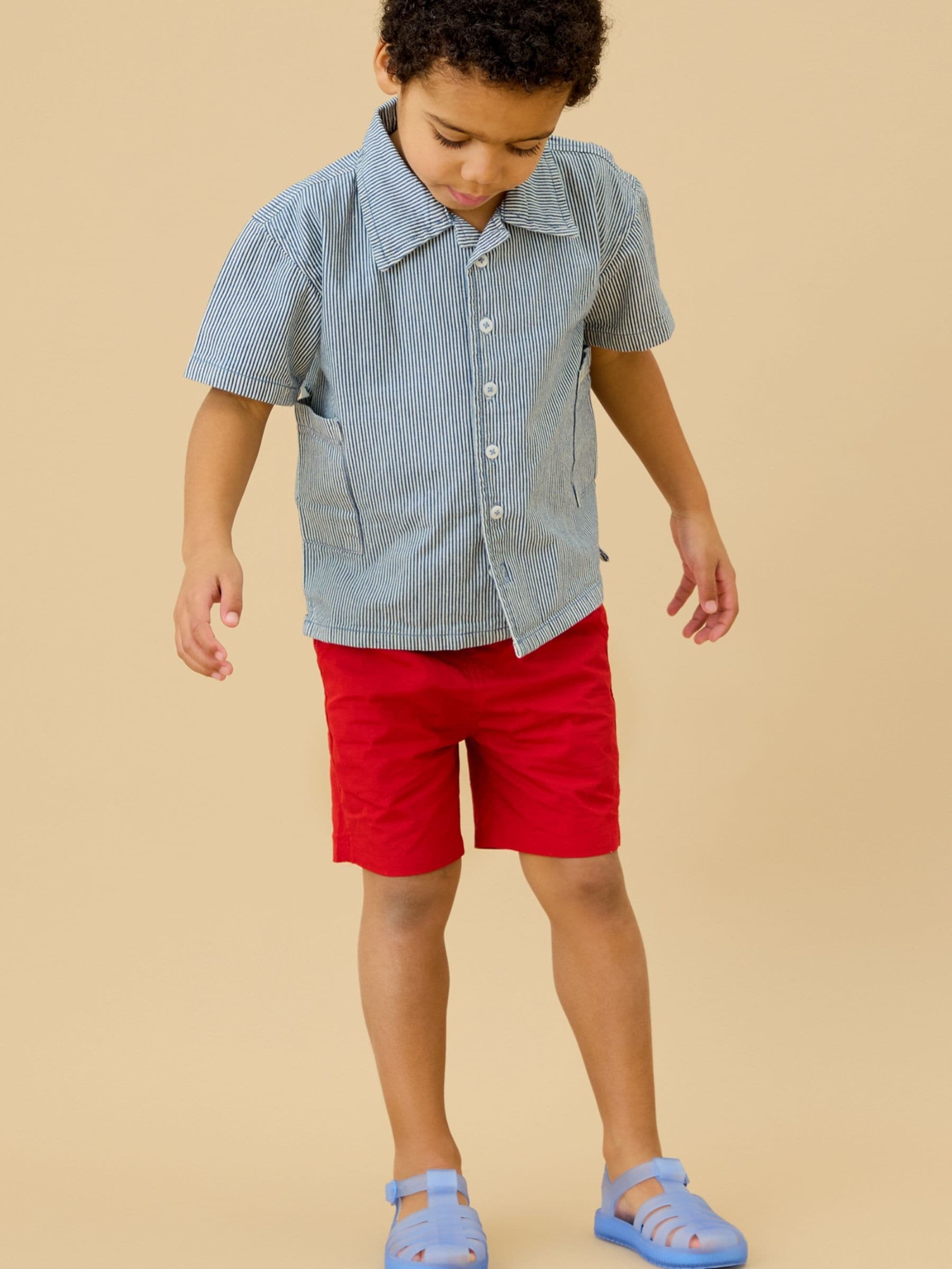 Dsiney Kidz - KIDLY by MORI Red Soft Cotton Shorts image 2