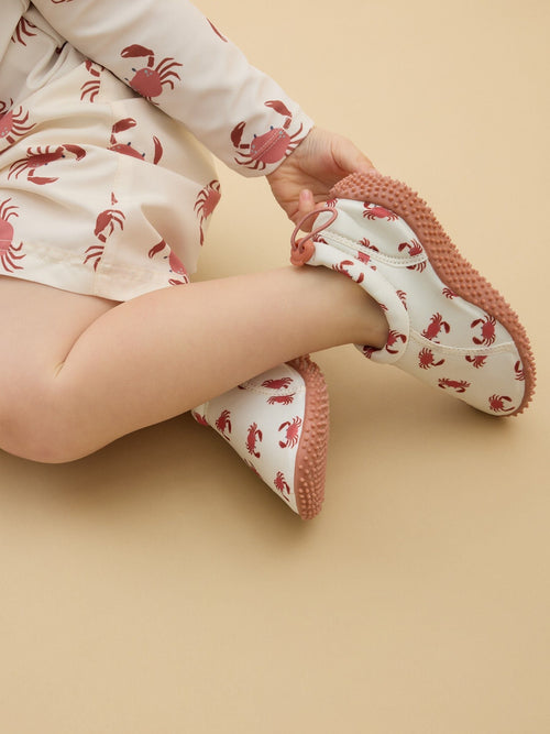 Dsiney Kidz - KIDLY by MORI Cream Quick Dry Swim Shoes With Grip Sole And Toggle Fastening image 1