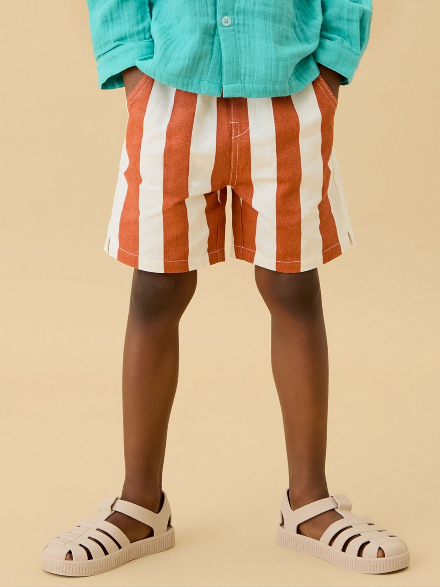 Dsiney Kidz - KIDLY by MORI Brown Soft Cotton Shorts image 2
