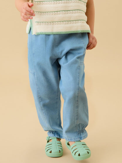 Dsiney Kidz - KIDLY by MORI Blue Soft Denim Baloon Jeans image 1