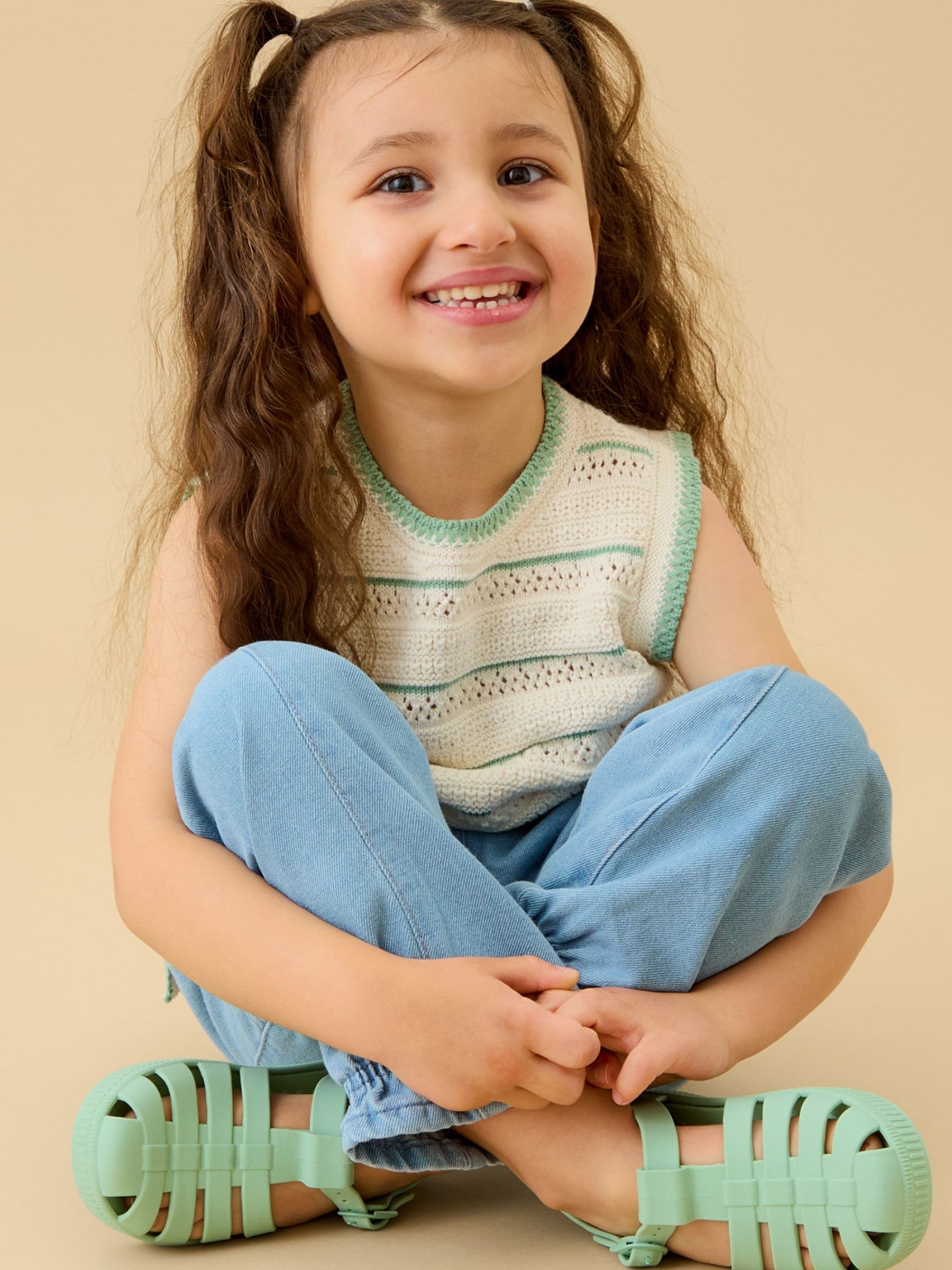 Dsiney Kidz - KIDLY by MORI Blue Soft Denim Baloon Jeans image 2