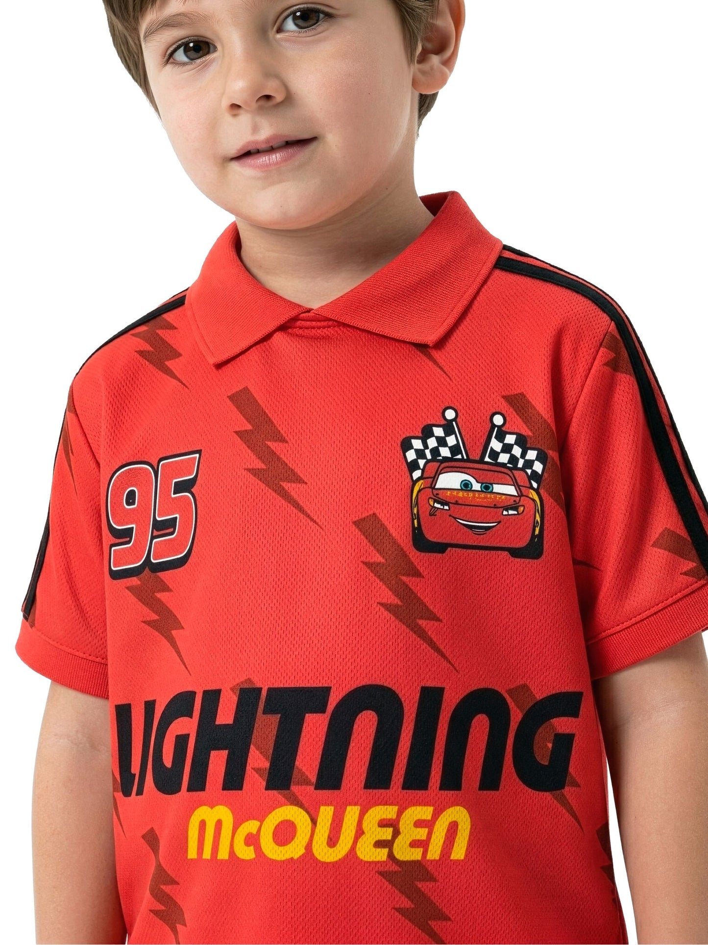 Dsiney Kidz - Character Red Disney Cars Football Lightning McQueen Shirt image 5