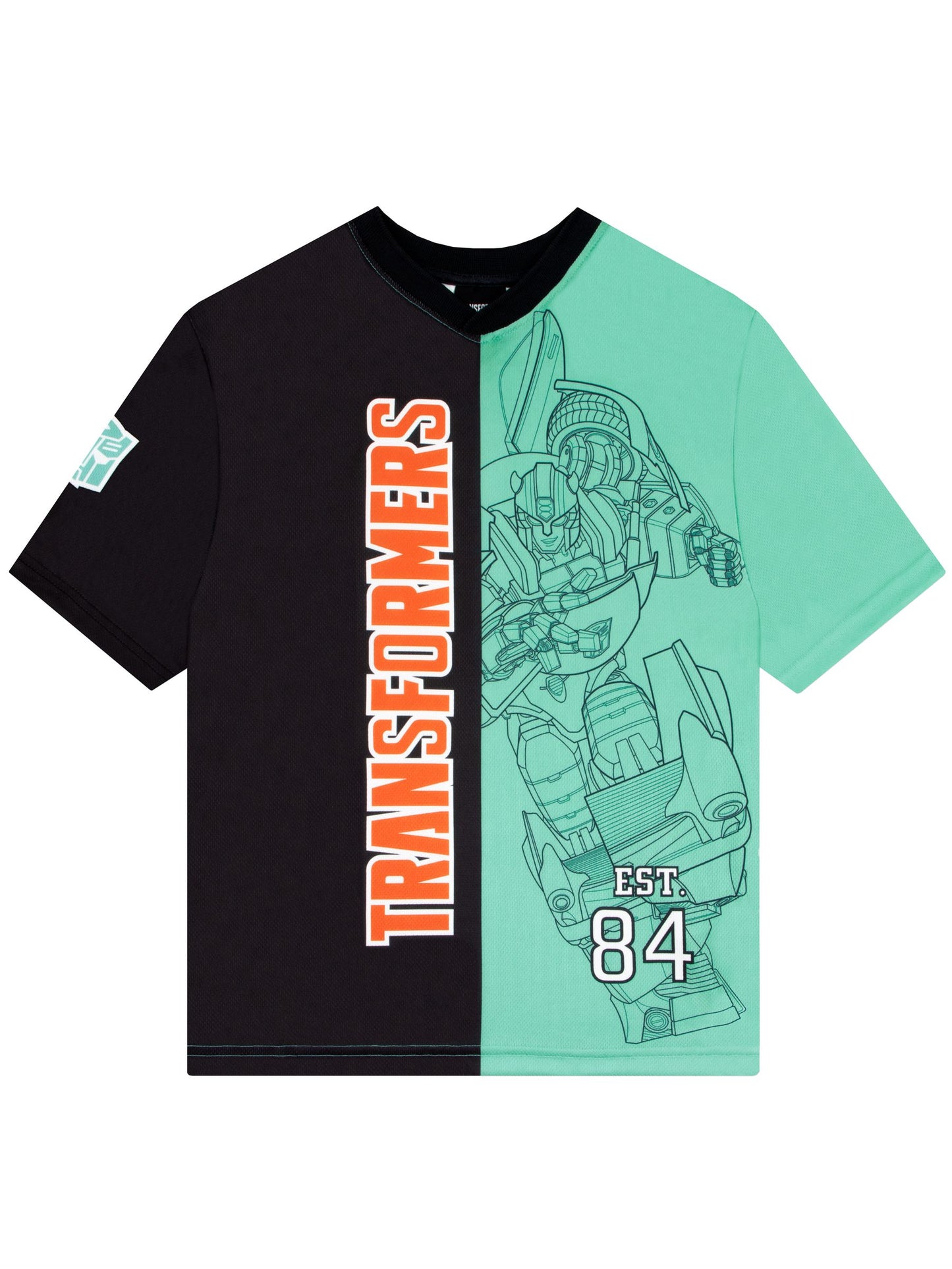Dsiney Kidz - Character Green Transformers Football Autobots Shirt image 1
