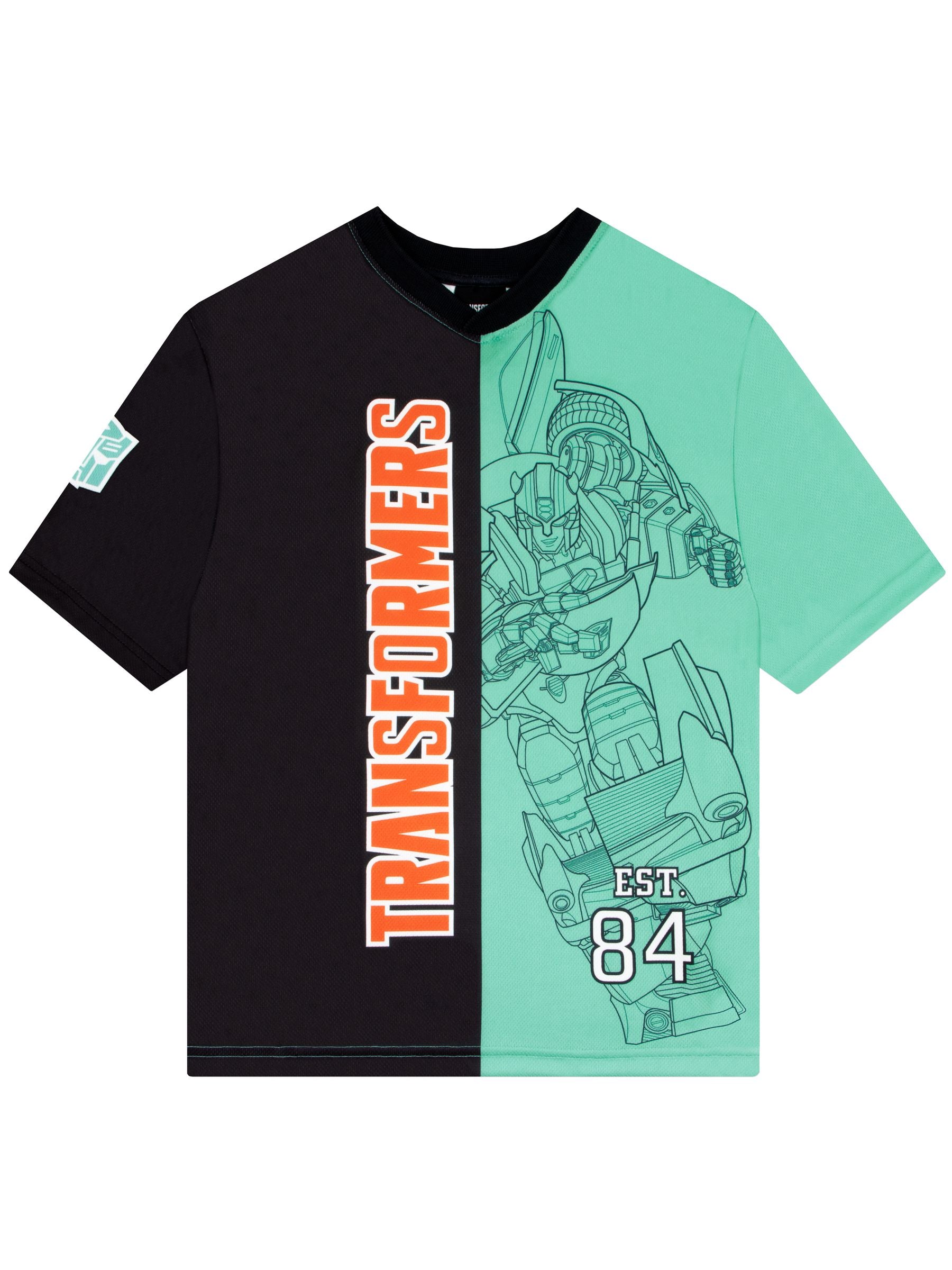 Dsiney Kidz - Character Green Transformers Football Autobots Shirt image 1