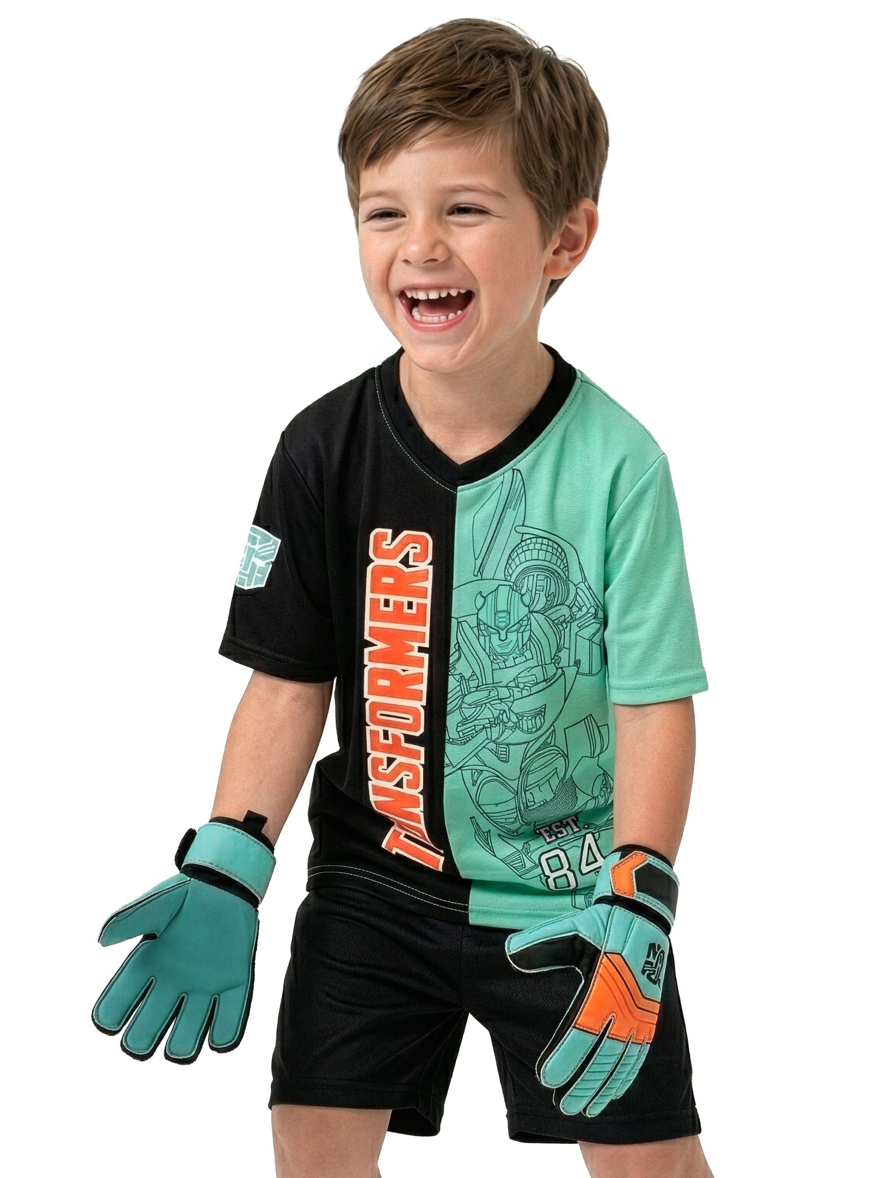 Dsiney Kidz - Character Green Transformers Football Autobots Shirt image 3