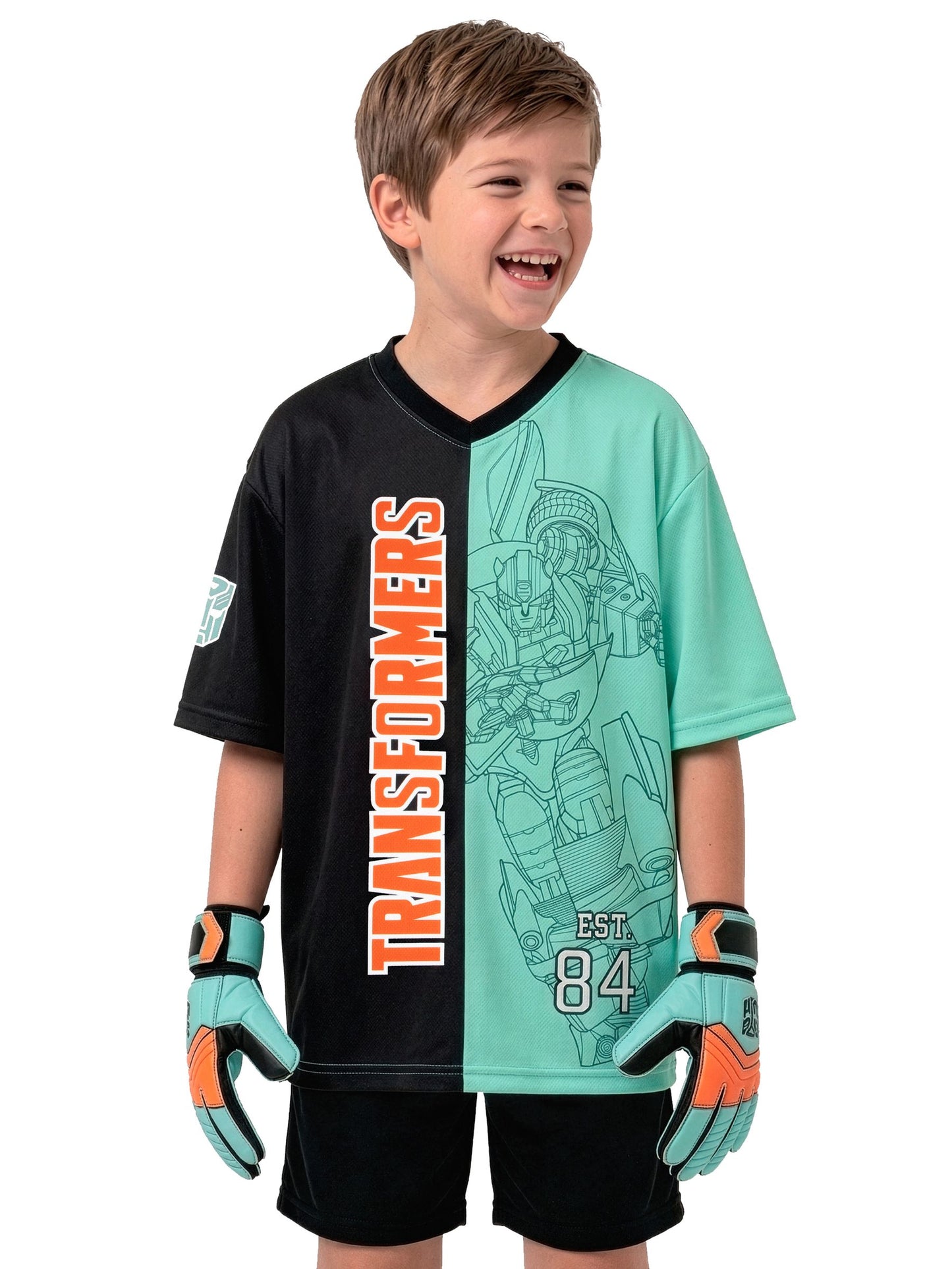 Dsiney Kidz - Character Green Transformers Football Autobots Shirt image 5