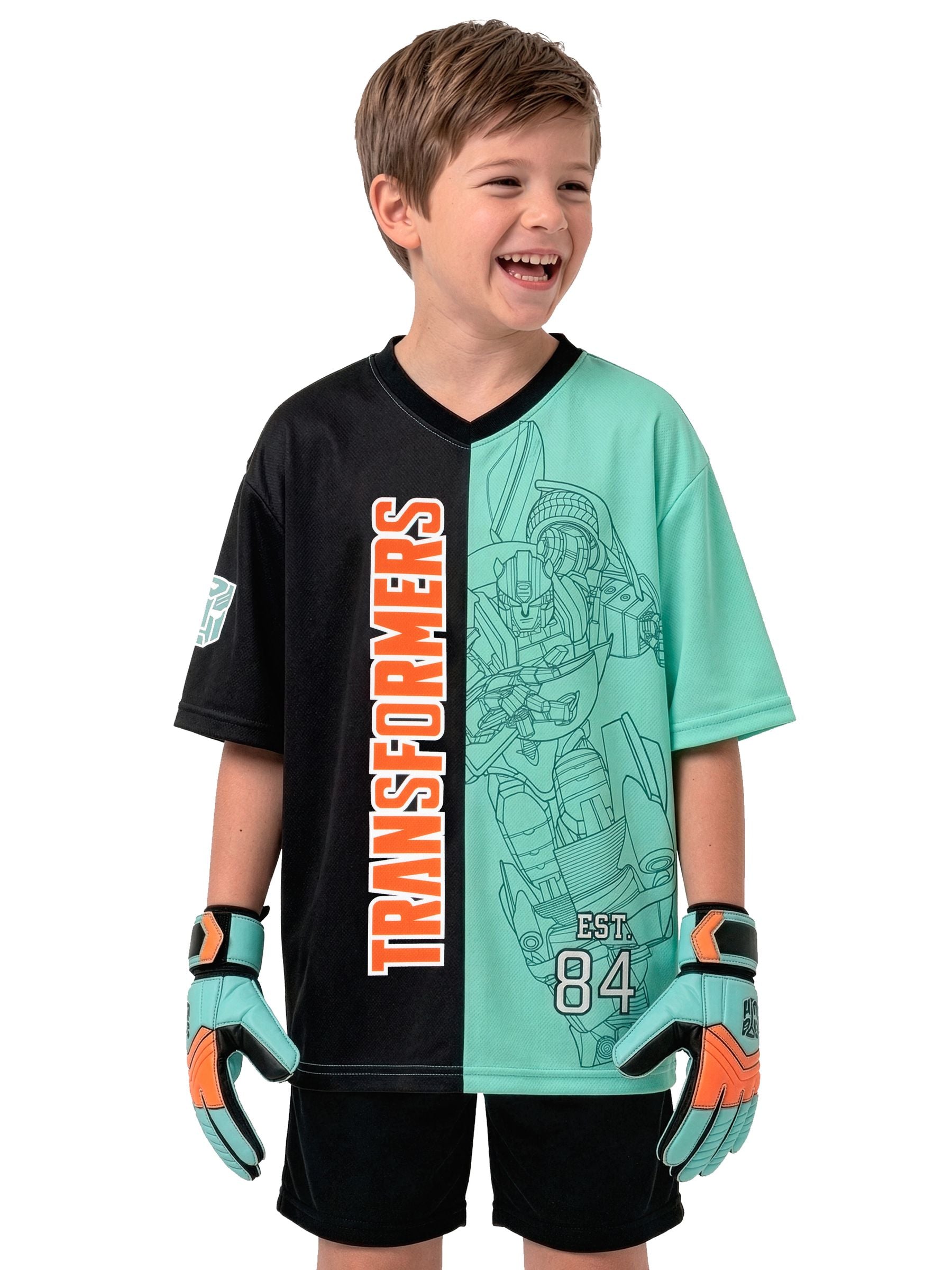 Dsiney Kidz - Character Green Transformers Football Autobots Shirt image 5