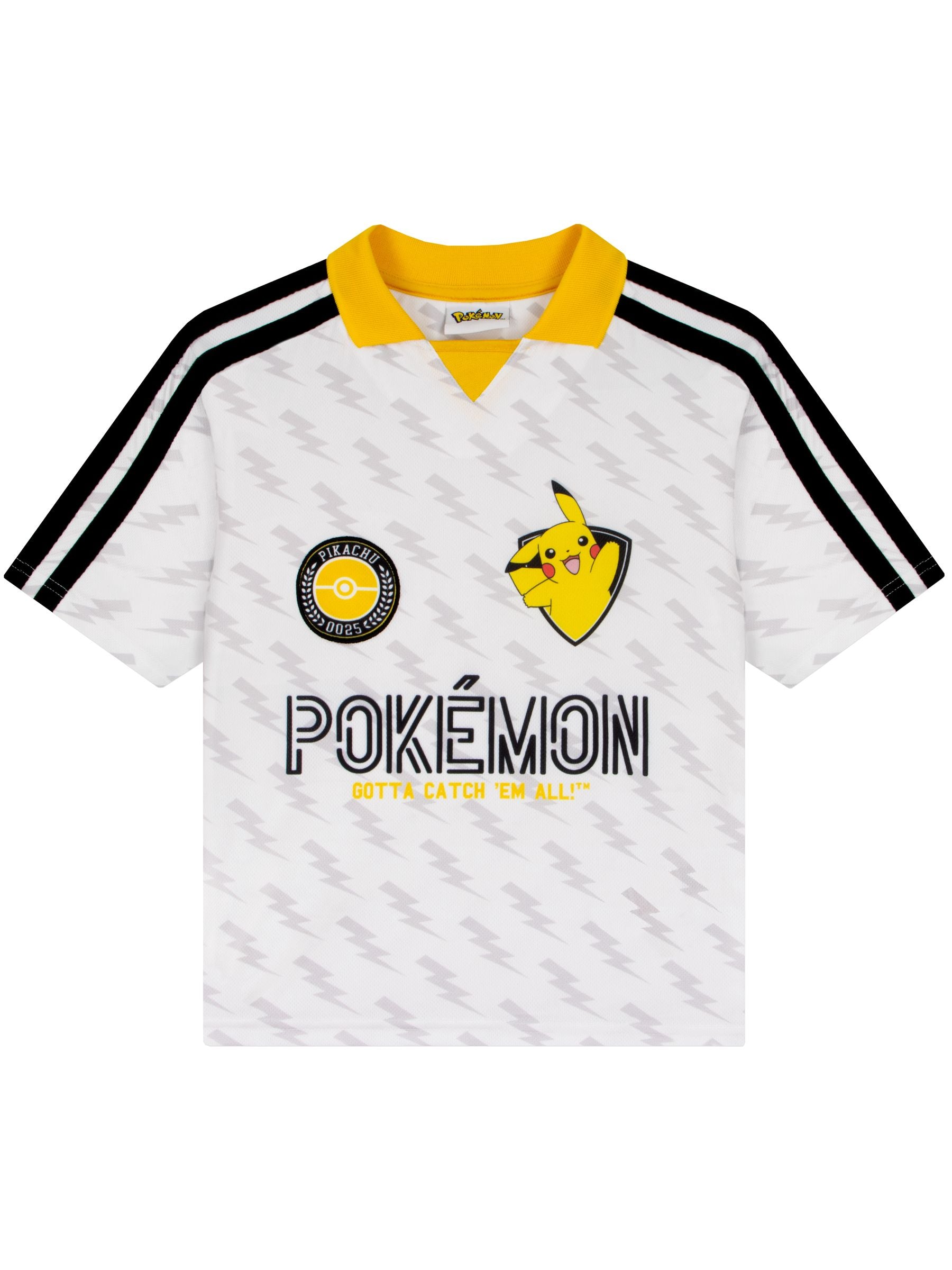 Dsiney Kidz - Character White Pokemon Football Pikachu Shirt image 1