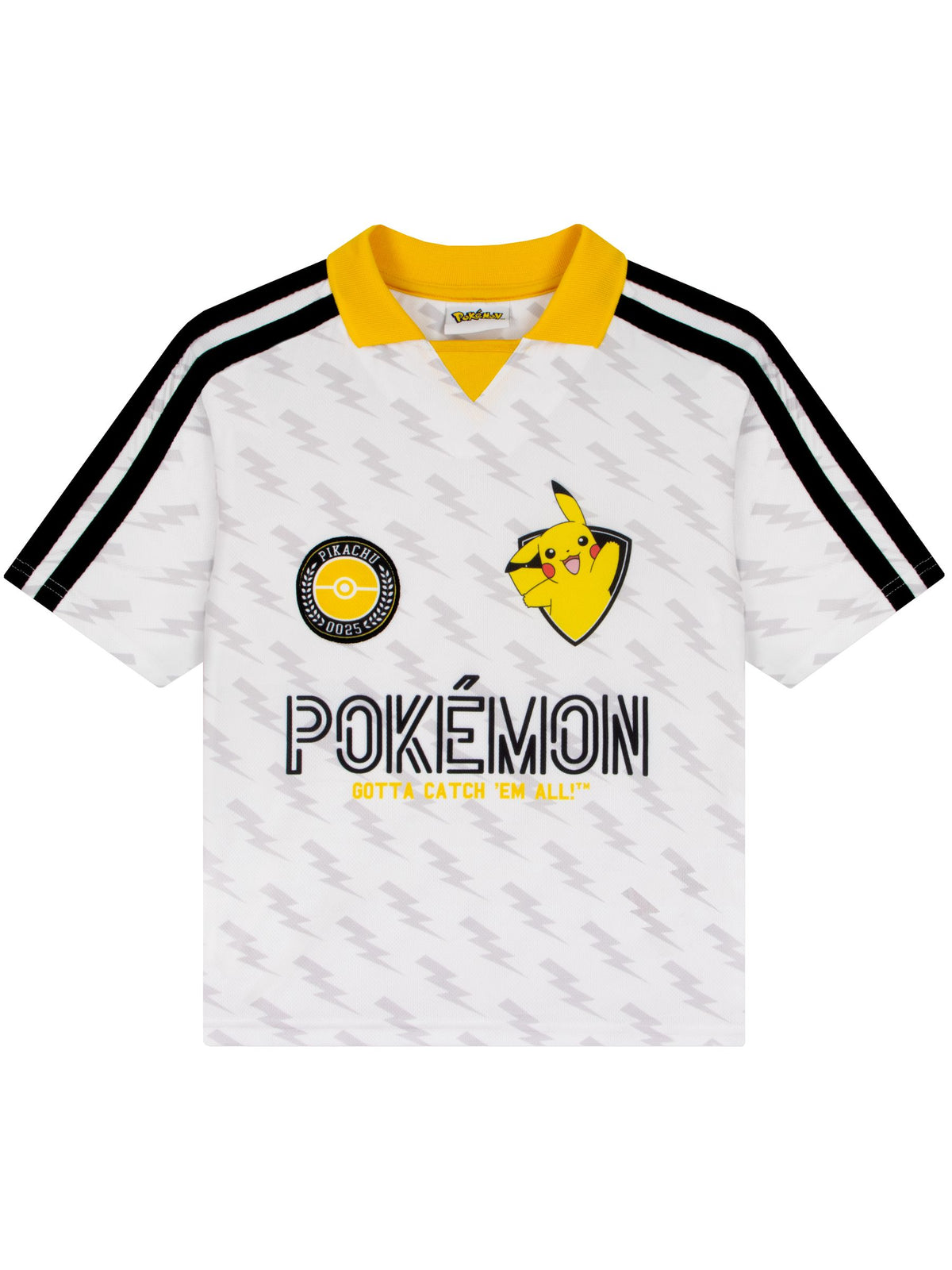 Dsiney Kidz - Character White Pokemon Football Pikachu Shirt image 1