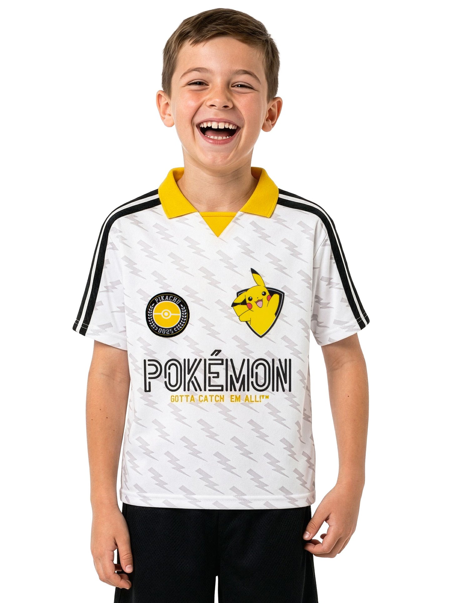 Dsiney Kidz - Character White Pokemon Football Pikachu Shirt image 2