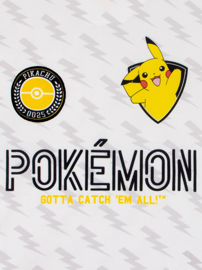 Dsiney Kidz - Character White Pokemon Football Pikachu Shirt image 8