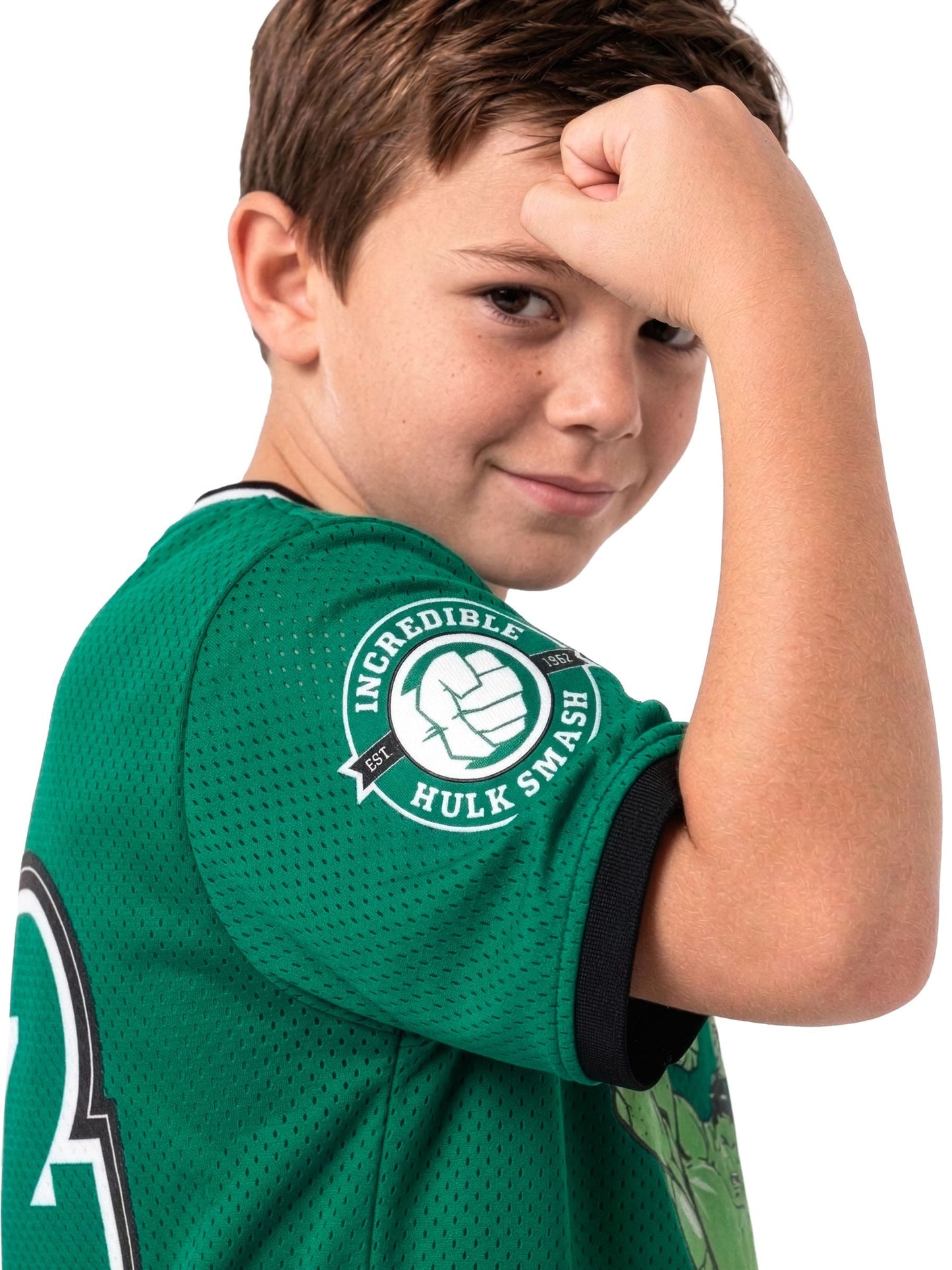 Dsiney Kidz - Character Green Marvel Incredible Hulk Football Shirt image 10