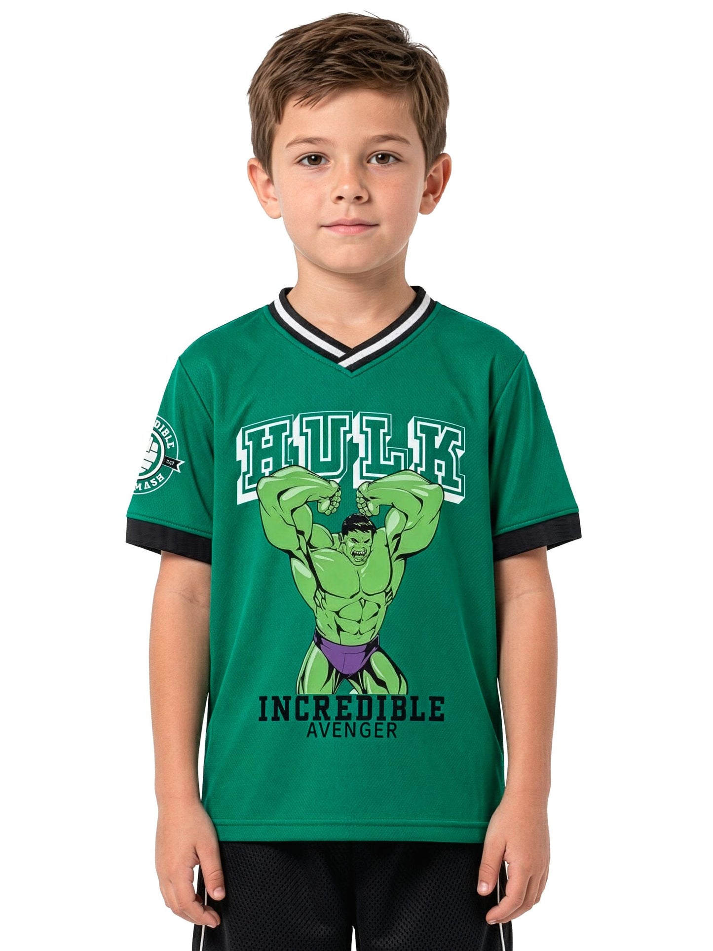 Dsiney Kidz - Character Green Marvel Incredible Hulk Football Shirt image 2