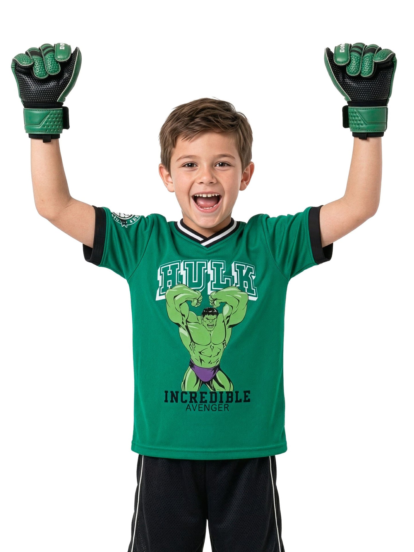 Dsiney Kidz - Character Green Marvel Incredible Hulk Football Shirt image 3
