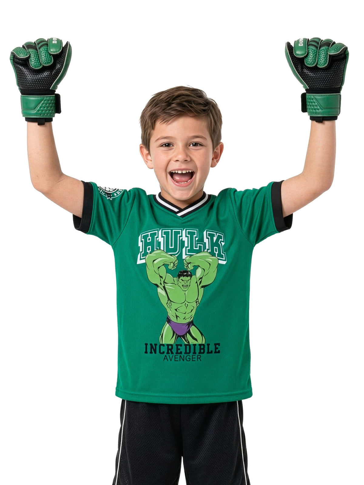 Dsiney Kidz - Character Green Marvel Incredible Hulk Football Shirt image 3