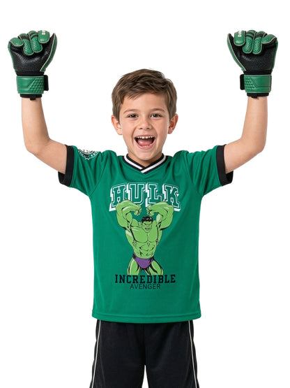 Dsiney Kidz - Character Green Marvel Incredible Hulk Football Shirt image 3