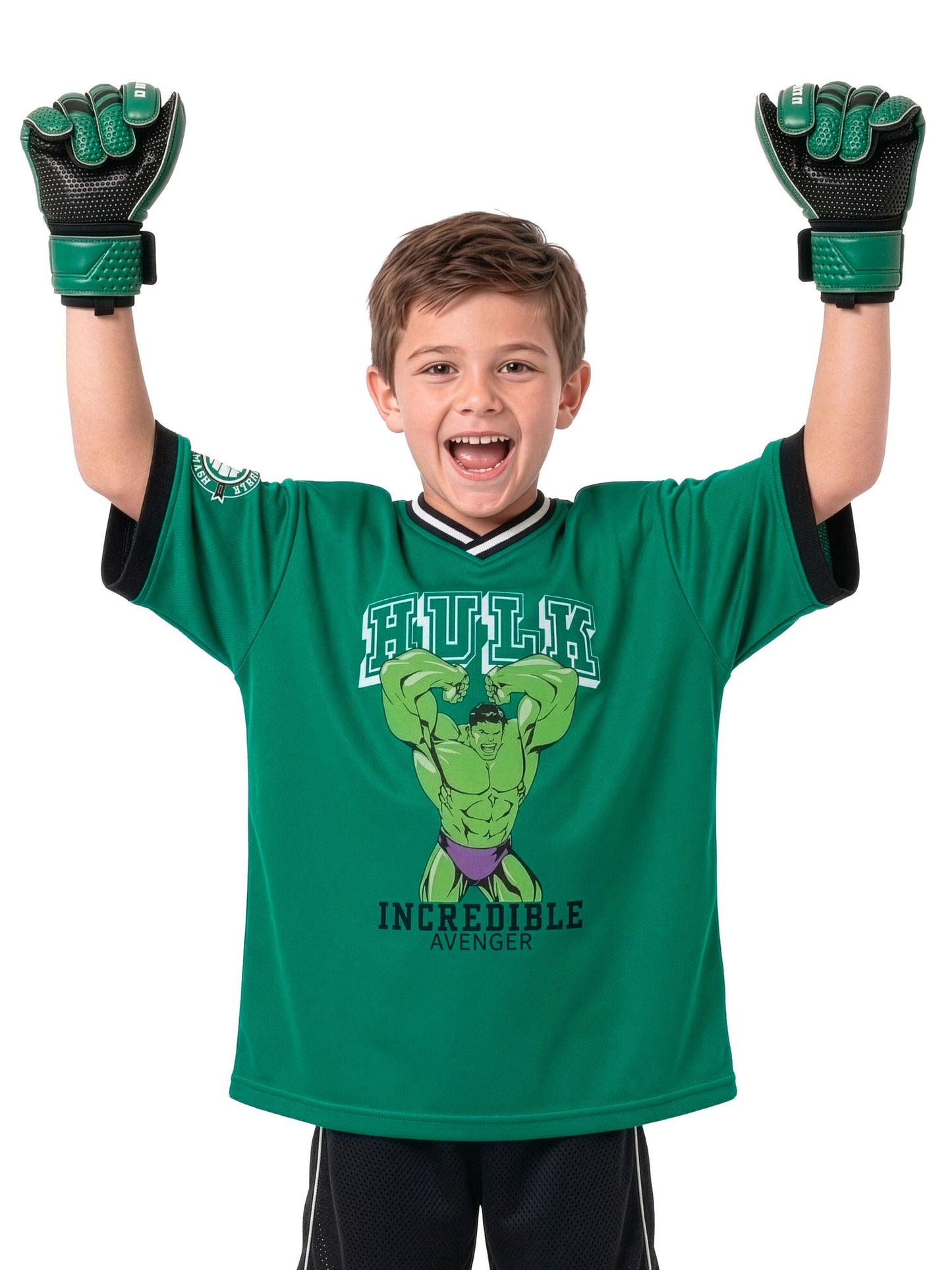Dsiney Kidz - Character Green Marvel Incredible Hulk Football Shirt image 4
