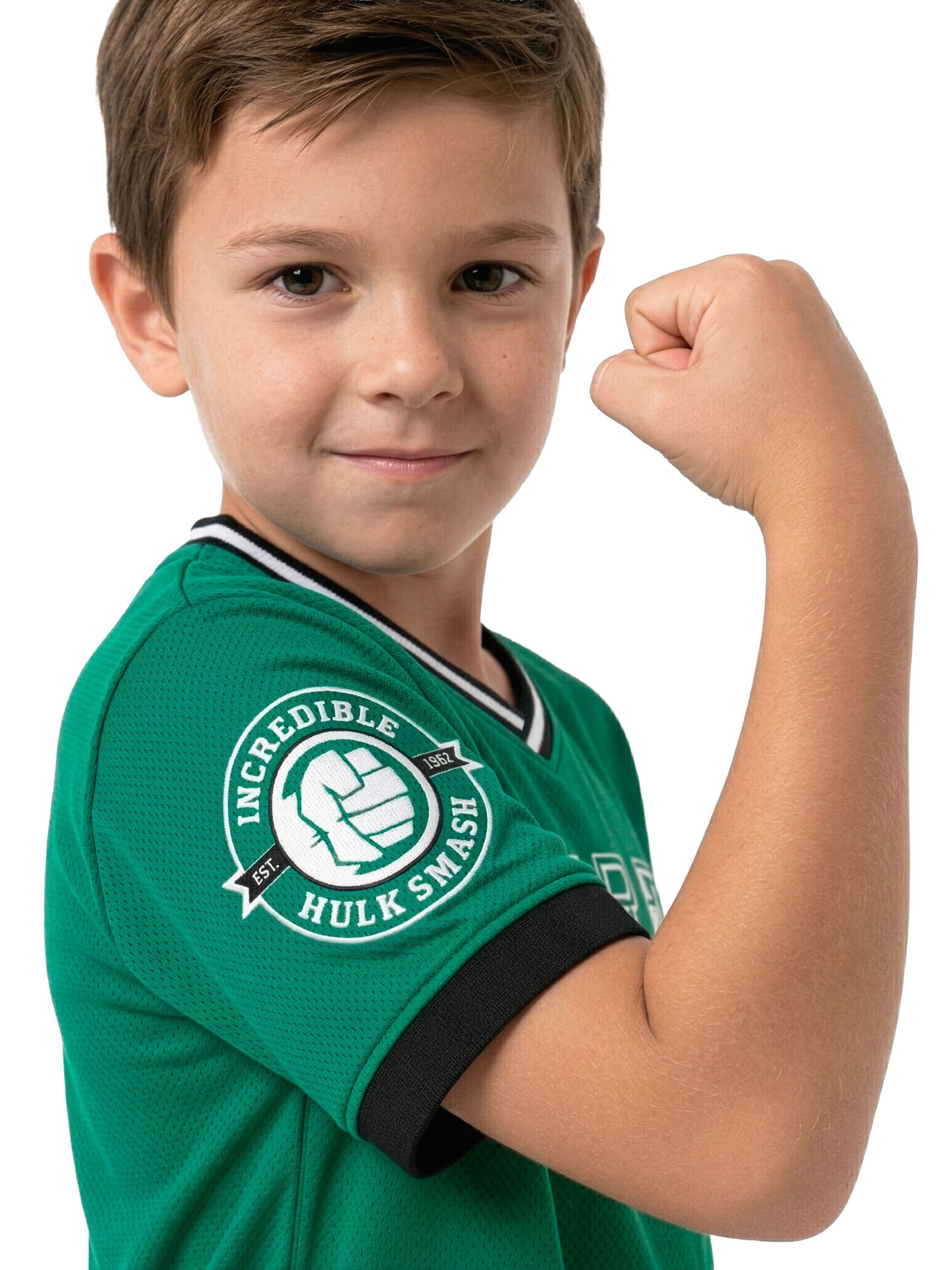 Dsiney Kidz - Character Green Marvel Incredible Hulk Football Shirt image 9