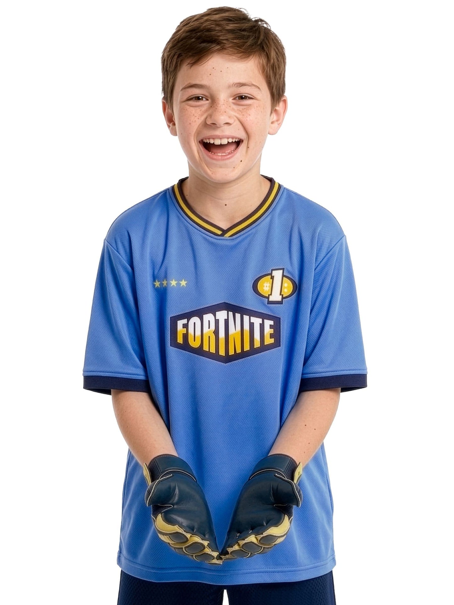Dsiney Kidz - Character Blue Fortnite Football Victory Royale Shirt image 3