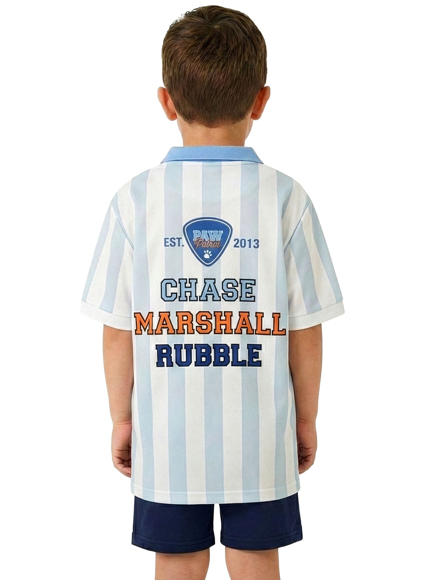 Dsiney Kidz - Character White PAW Patrol Football Chase Marshall And Rubble Shirt image 4