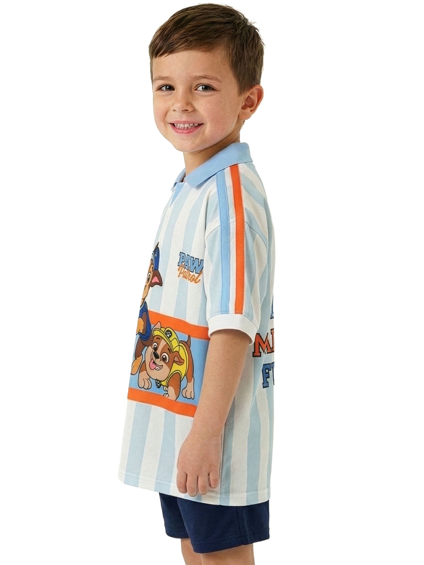 Dsiney Kidz - Character White PAW Patrol Football Chase Marshall And Rubble Shirt image 6