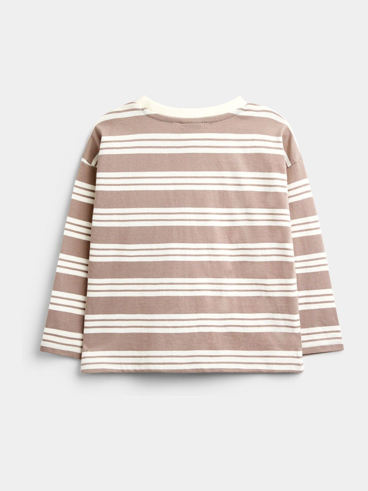 JoJo Maman Bébé Brown Stripe Top & Twill Dungaree Set - image 3