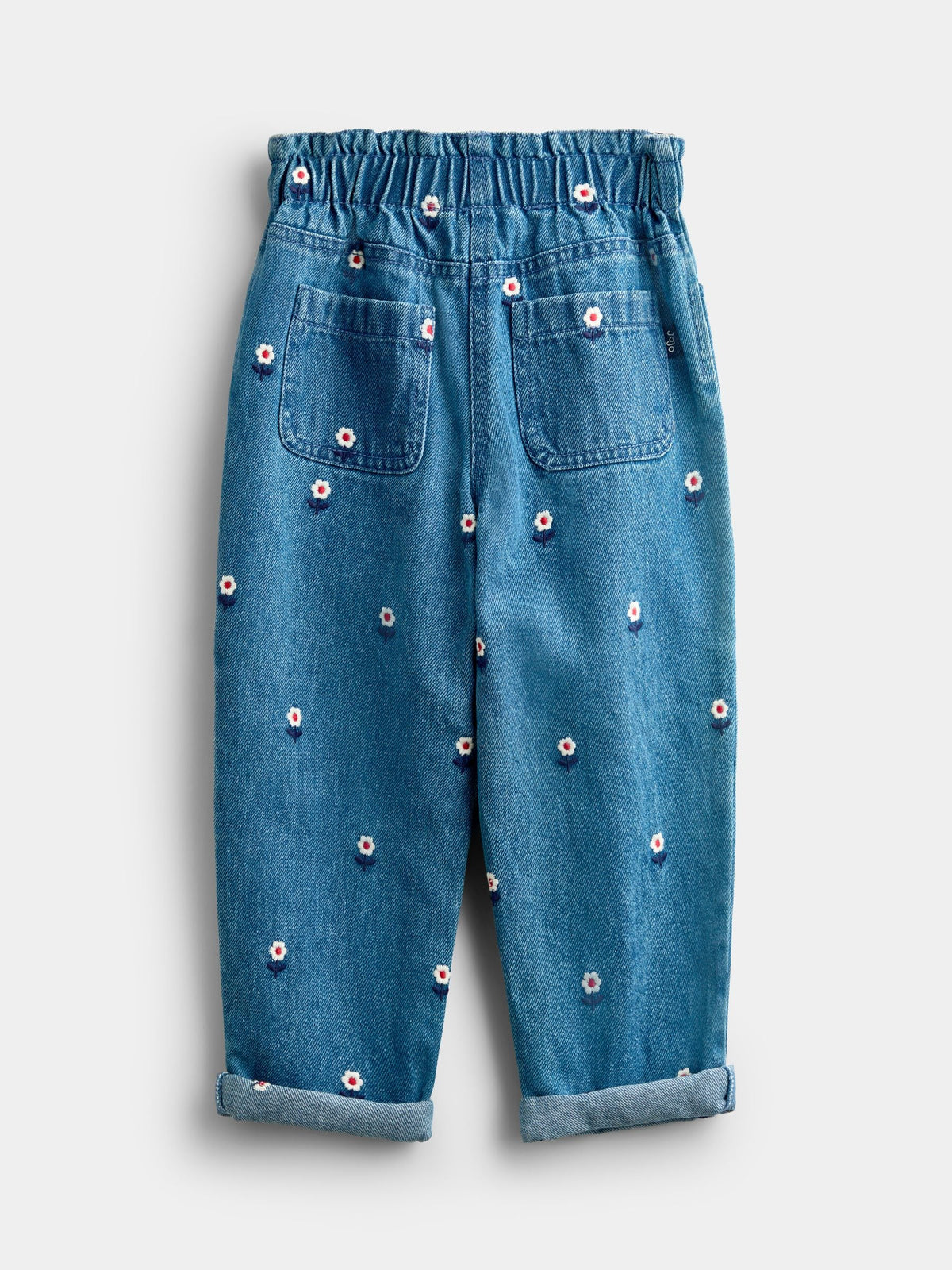 JoJo Maman Bébé Denim Floral Embroidered Jeans - image 2